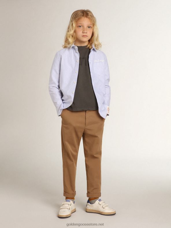 halli värvi poiste t-särk, mis on häiritudGolden Goose B6B0T896