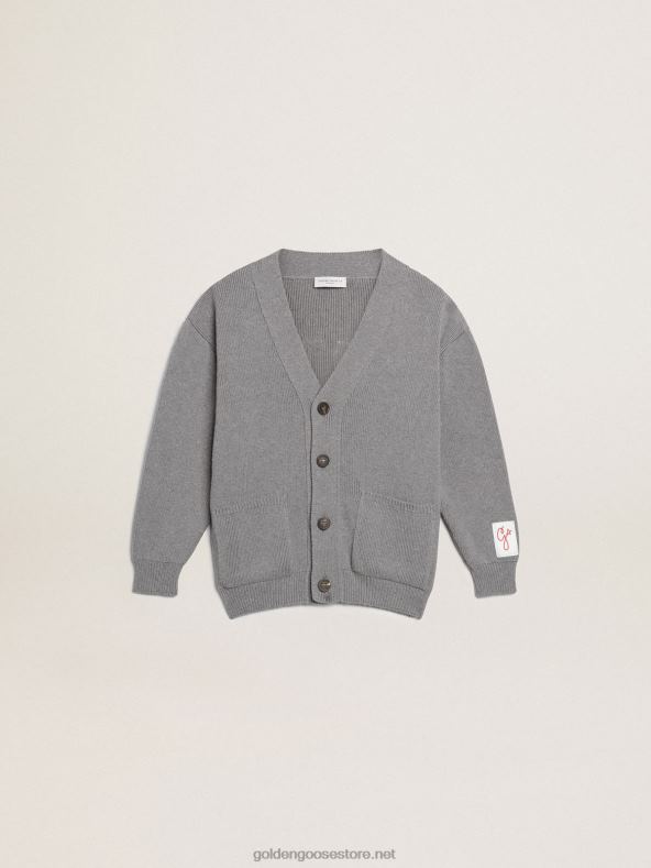 lapsed hall puuvillane kardigan logoga tagaküljelGolden Goose B6B0T895