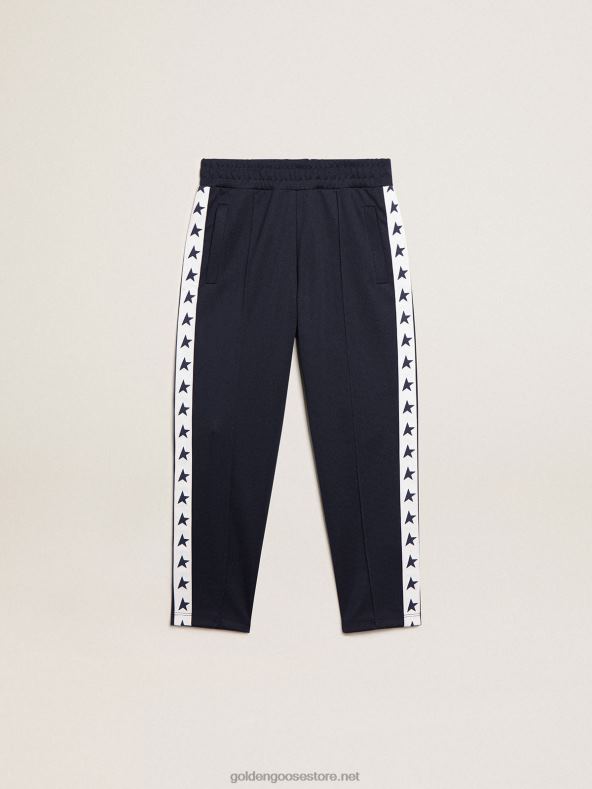 lapsed tumesinised valge riba ja kontrastsete tähtedega sörkijadGolden Goose B6B0T912