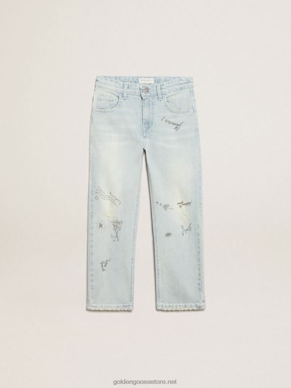 poiste pleegitatud teksapüksid hädas kohtlemisegaGolden Goose B6B0T913