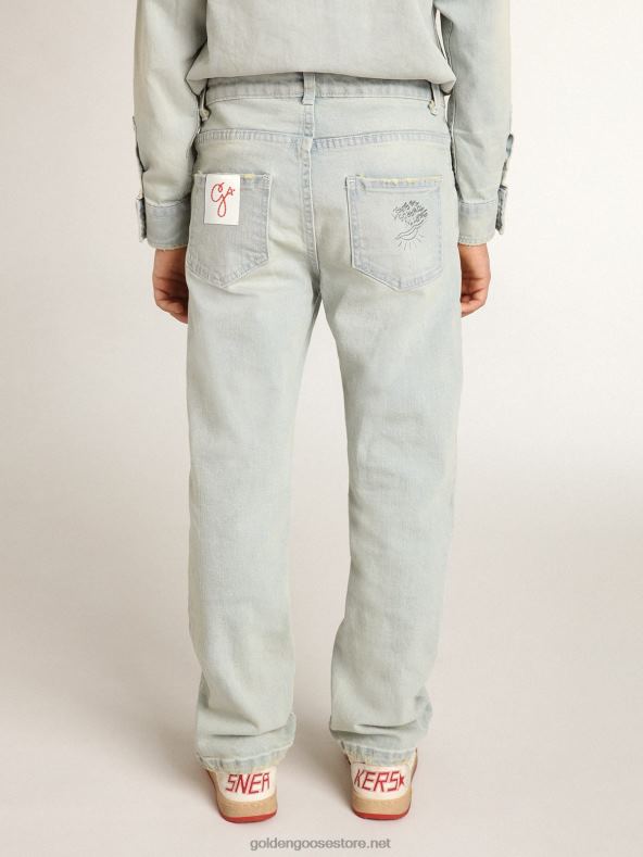 poiste pleegitatud teksapüksid hädas kohtlemisegaGolden Goose B6B0T913