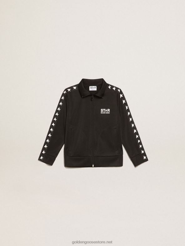 lapsed must lukuga dressipluus kontrastsete valgete tähtedegaGolden Goose B6B0T905