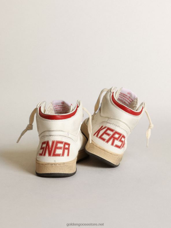 lapsed noored sky-star tossud valgest nappa-nahast punase nahast tähe ja kontsagaGolden Goose B6B0T865