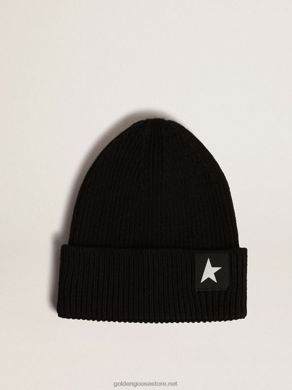 lapsed must puuvillane nokamüts kontrastse valge tähegaGolden Goose B6B0T879