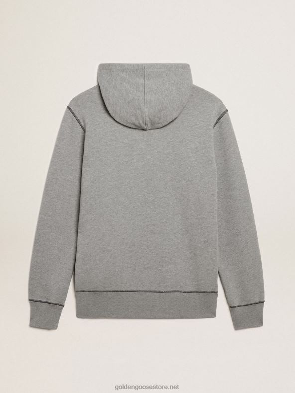 mehed hall melanž puuvillane kapuutsiga dressipluusGolden Goose B6B0T819