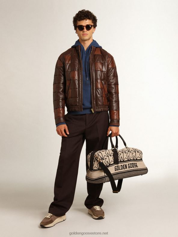 mehed midshipman-blue travel kollektsiooni dressipluus kuldse 78 kirja ja vihmaefektiga töötlusega B6B0T739