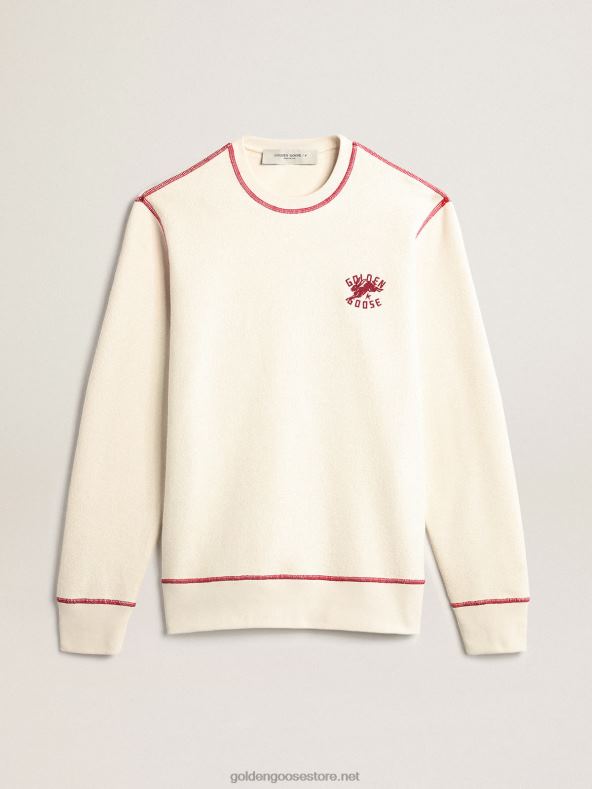 mehed pärand valge cny logoga dressipluusGolden Goose B6B0T786