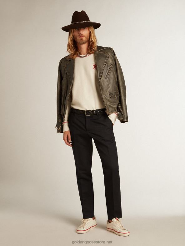 mehed pärand valge cny logoga dressipluusGolden Goose B6B0T786