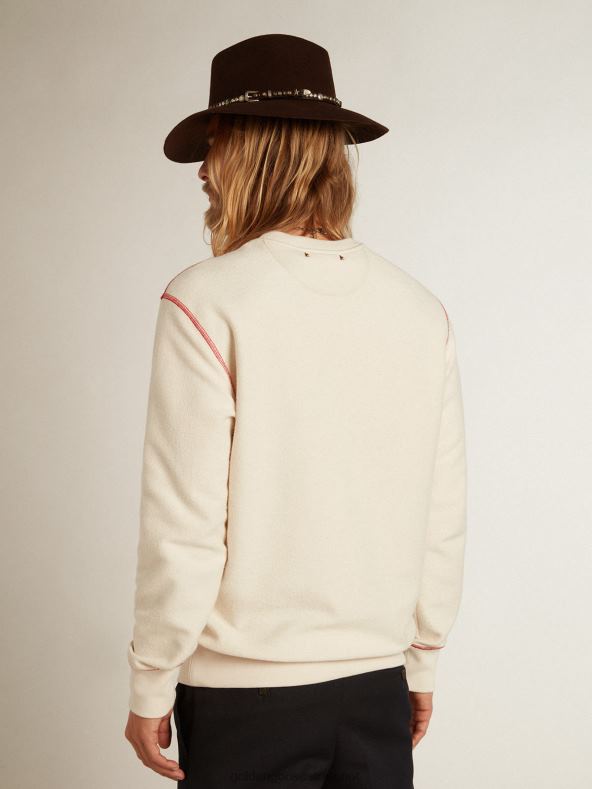 mehed pärand valge cny logoga dressipluusGolden Goose B6B0T786