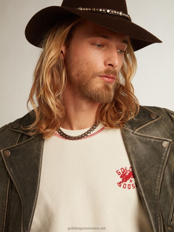 mehed pärand valge cny logoga dressipluusGolden Goose B6B0T786