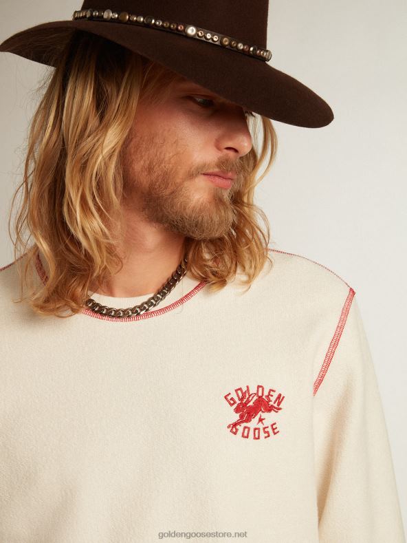 mehed pärand valge cny logoga dressipluusGolden Goose B6B0T786