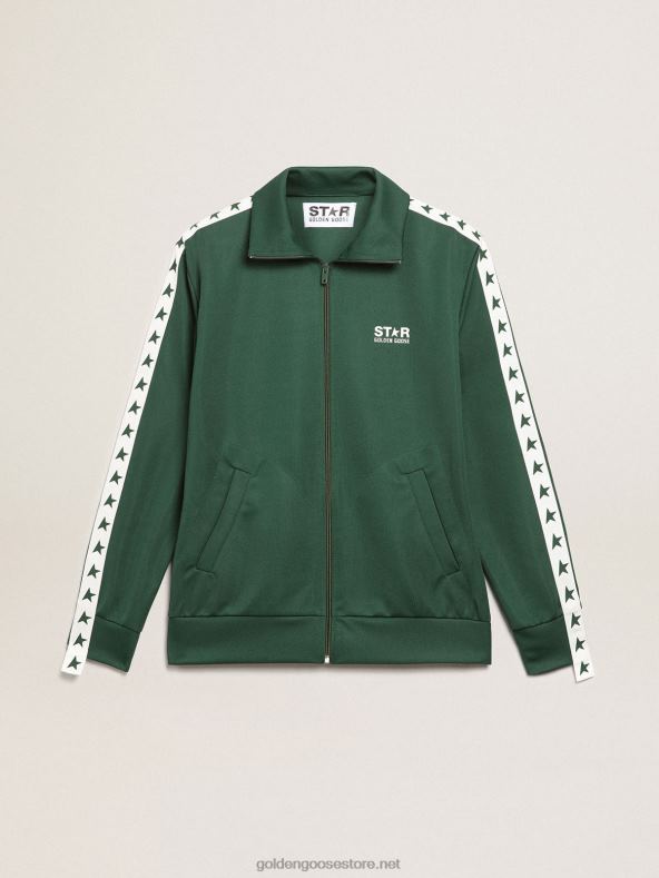 mehed roheline lukuga dressipluus valge riba ja kontrastsete tärnidegaGolden Goose B6B0T691