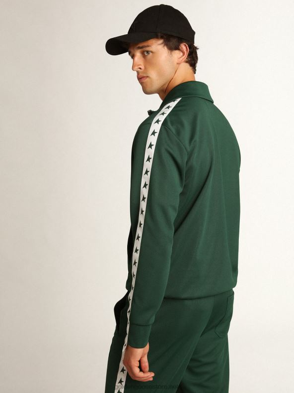 mehed roheline lukuga dressipluus valge riba ja kontrastsete tärnidegaGolden Goose B6B0T691