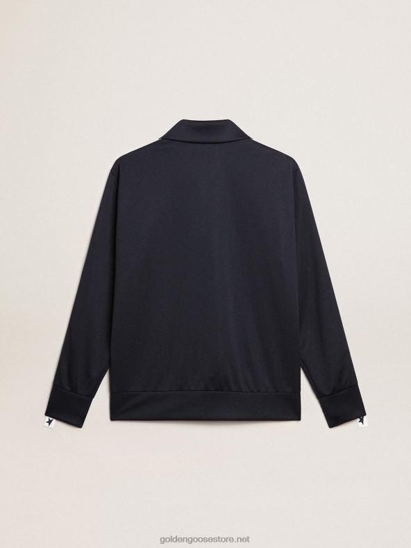 mehed tumesinine valge riba ja kontrastsete siniste tärnidega dressipluusGolden Goose B6B0T698