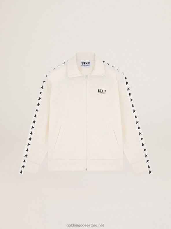 mehed valge lukuga dressipluus valge riba ja mustade tärnidegaGolden Goose B6B0T762