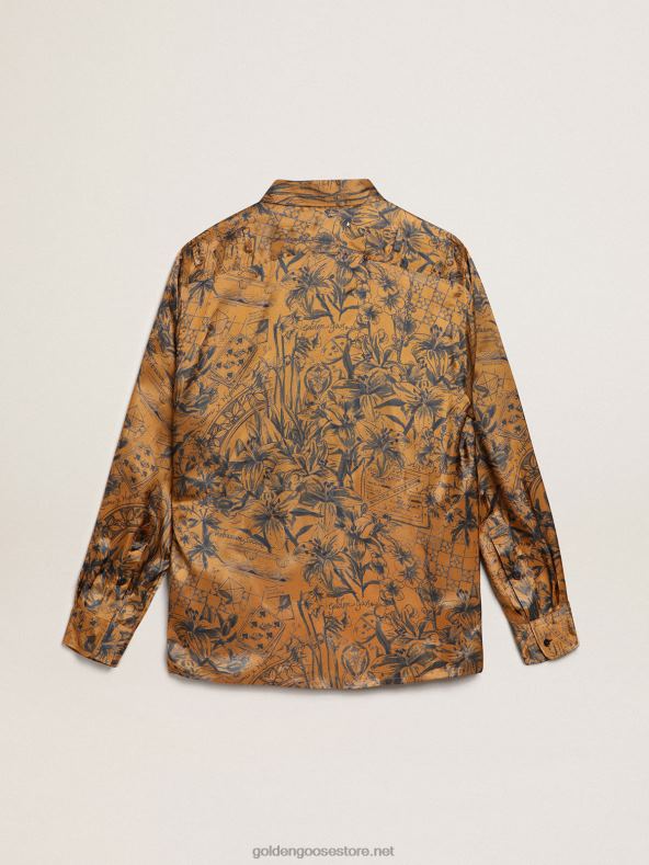 mehed Travel Collection särk kuldpruun märkmikutrükigaGolden Goose B6B0T744