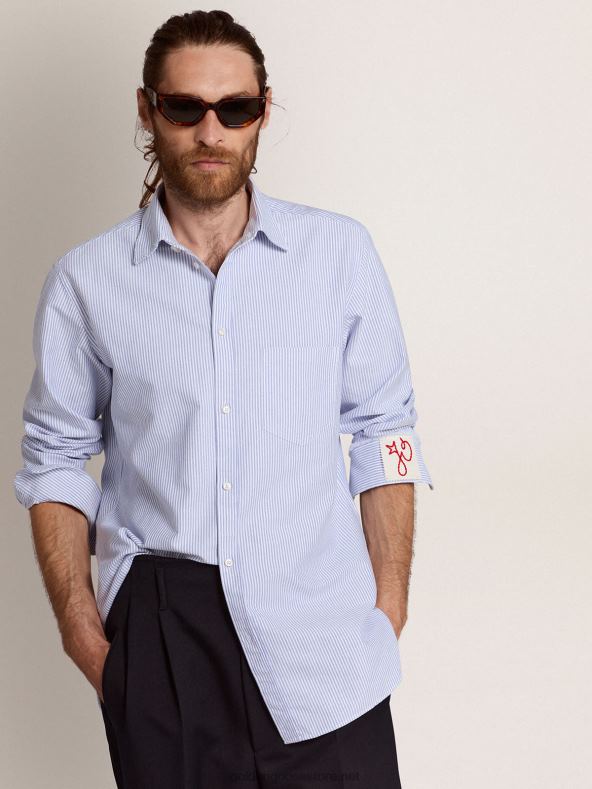 mehed helesiniste kommitriipudega särkGolden Goose B6B0T712