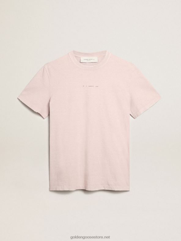 mehed kahvaturoosa T-särk kirjaga keskelGolden Goose B6B0T795
