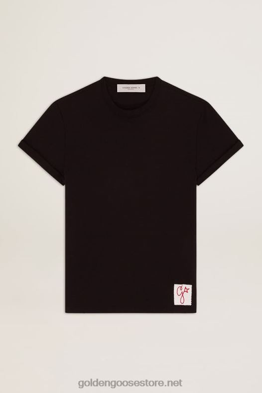 mehed kollektsiooni distressed t-särk vintage mustGolden Goose B6B0T824