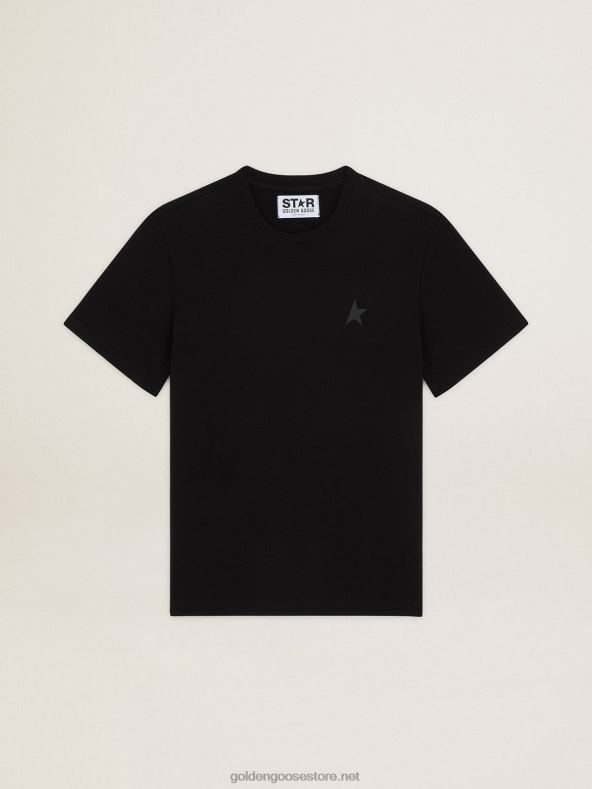 mehed must star kollektsiooni t-särk, mille ees on toon-toonis tähtGolden Goose B6B0T752