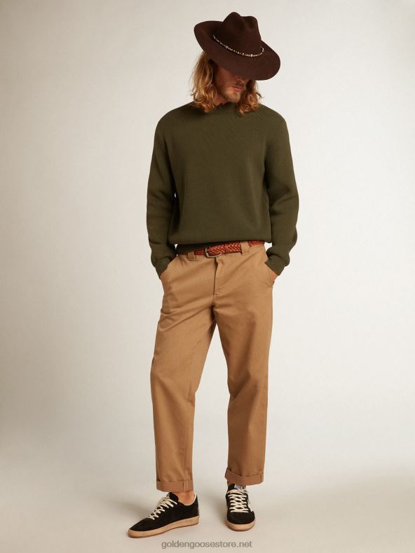 mehed beež khaki kollektsiooni chinosGolden Goose B6B0T731