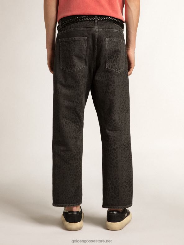 mehed hallid leopardimustriga teksadGolden Goose B6B0T800