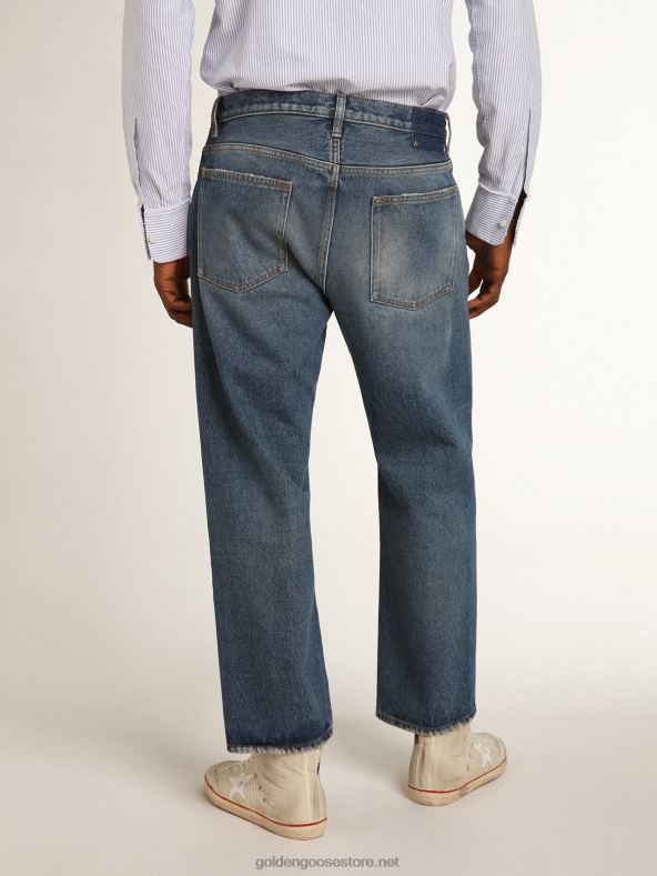 mehed kivipesu efektiga sinised teksadGolden Goose B6B0T806