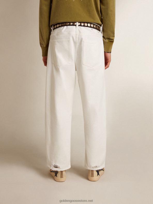 mehed kivipesu efektiga valged teksadGolden Goose B6B0T787