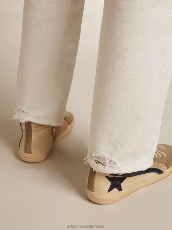 mehed kivipesu efektiga valged teksadGolden Goose B6B0T787