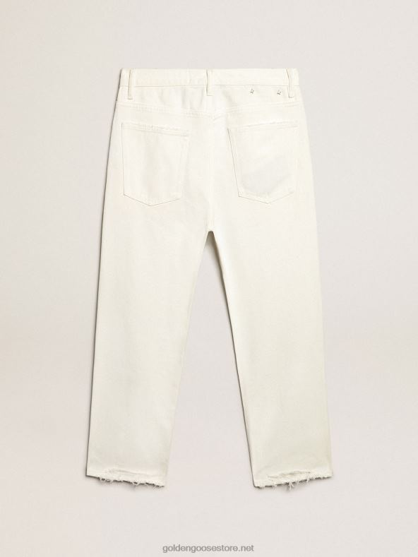 mehed kivipesu efektiga valged teksadGolden Goose B6B0T787