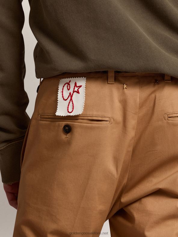 mehed kollektsiooni chino beež puuvillaneGolden Goose B6B0T771