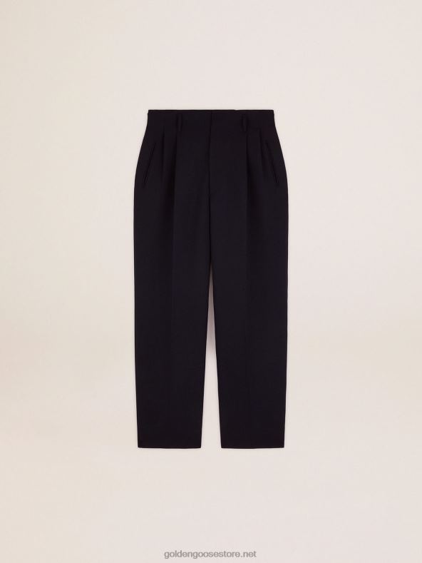 mehed kollektsiooni laiad püksid tumesinisest villasestGolden Goose B6B0T826