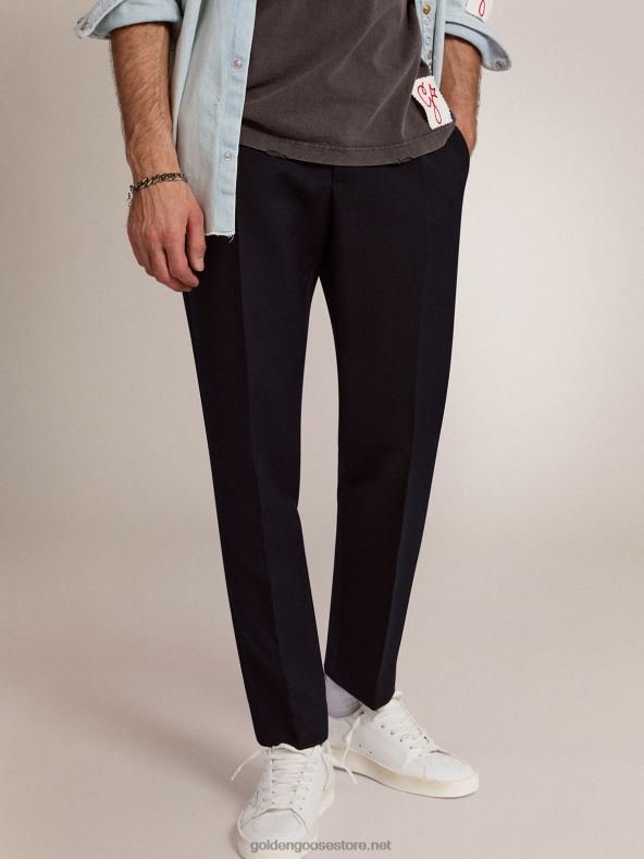 mehed kollektsiooni milano püksid tumesinine villaneGolden Goose B6B0T825