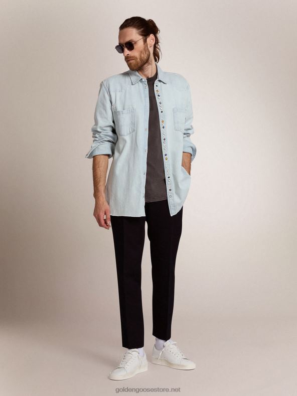 mehed kollektsiooni milano püksid tumesinine villaneGolden Goose B6B0T825