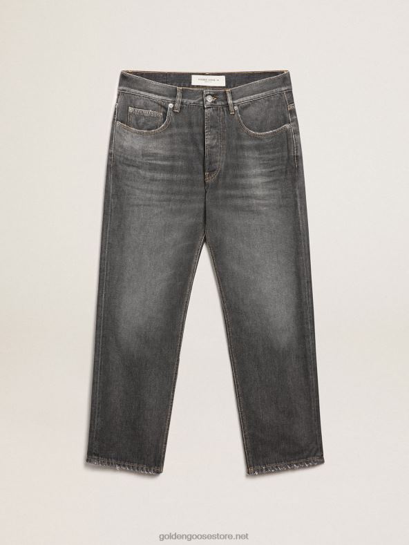 mehed mustad keskmise pesuga slim-fit teksadGolden Goose B6B0T788