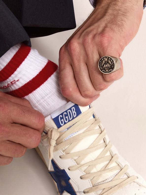 mehed antiikse hõbedase värvi märgisõrmusGolden Goose B6B0T831