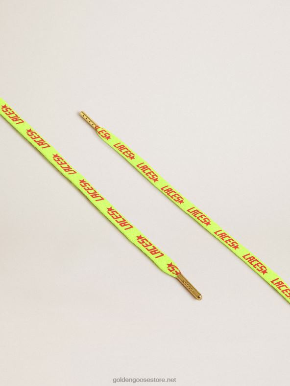 mehed fluorestseeruvad kollased paelad kontrastse oranži "pitside" kirjagaGolden Goose B6B0T363