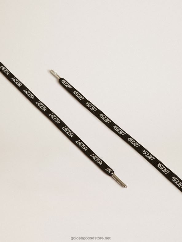 mehed mustad paelad kontrastse hõbedase 'pitside' kirjagaGolden Goose B6B0T374