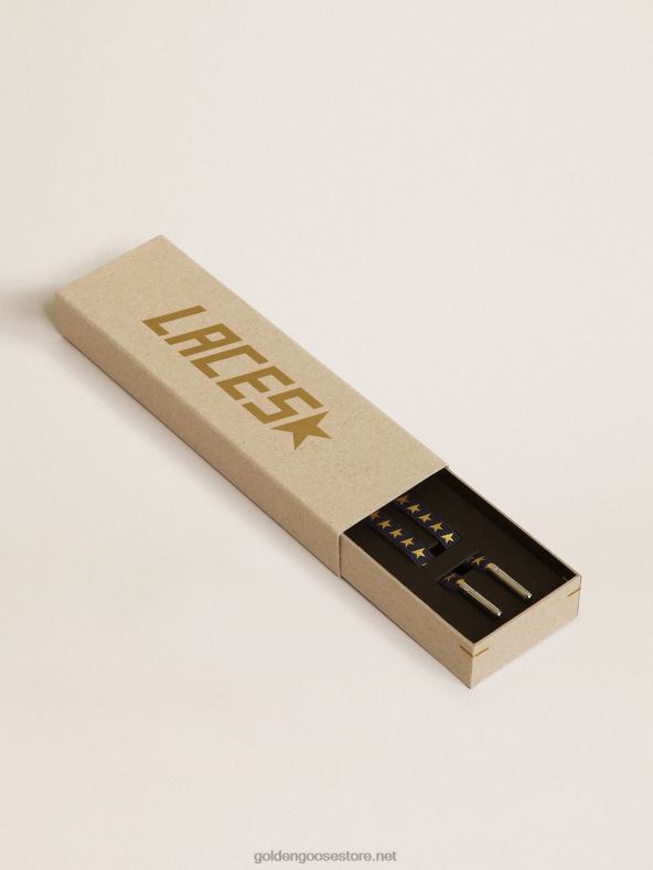 mehed tumesinised paelad kontrastsete kuldtähtedegaGolden Goose B6B0T387