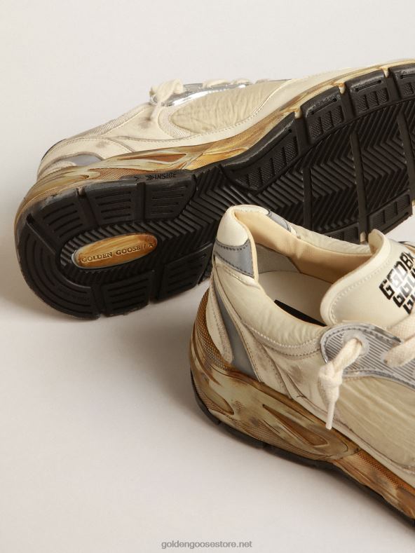 mehed Beežist nappast ja nailonist isatäht valge nahktähegaGolden Goose B6B0T663