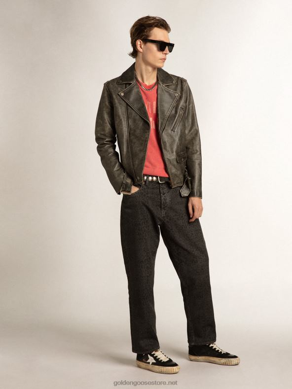 mehed kesktäht mustast nappast ja seemisnahast valge nahktähegaGolden Goose B6B0T659