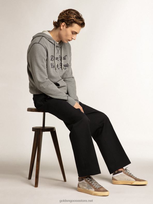 mehed võrk- ja seemisnahast kesktäht hõbedase nahktähegaGolden Goose B6B0T642