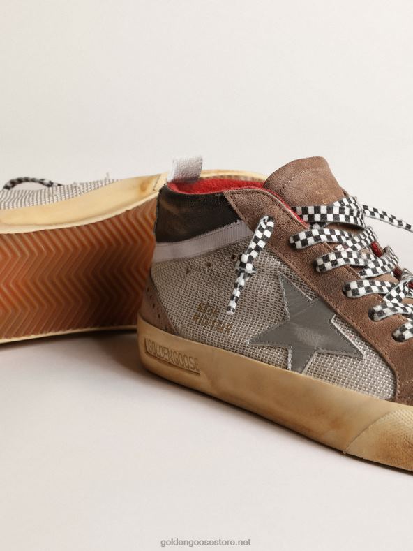 mehed võrk- ja seemisnahast kesktäht hõbedase nahktähegaGolden Goose B6B0T642