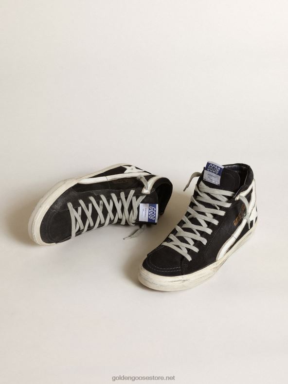 mehed tumesinine teksariide valge nahktähe ja välgugaGolden Goose B6B0T554