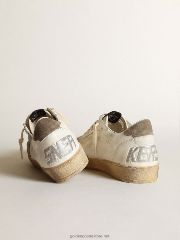 mehed ball star ltd valgest nappa-nahast tossud tuvihalli seemisnahast tähe ja kontsagaGolden Goose B6B0T634