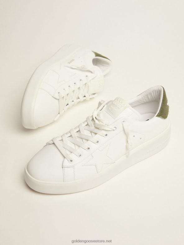 mehed purestari valgest nahast tossud, millel on roheline kanvastGolden Goose B6B0T565