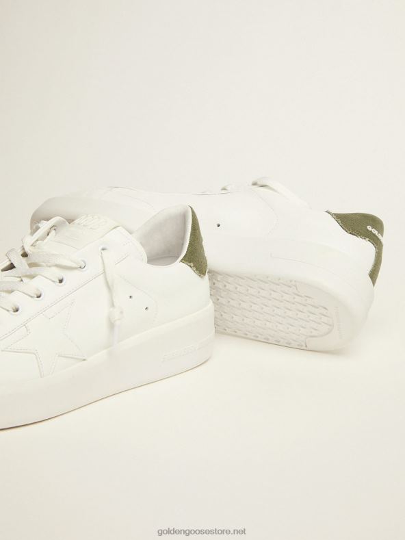 mehed purestari valgest nahast tossud, millel on roheline kanvastGolden Goose B6B0T565