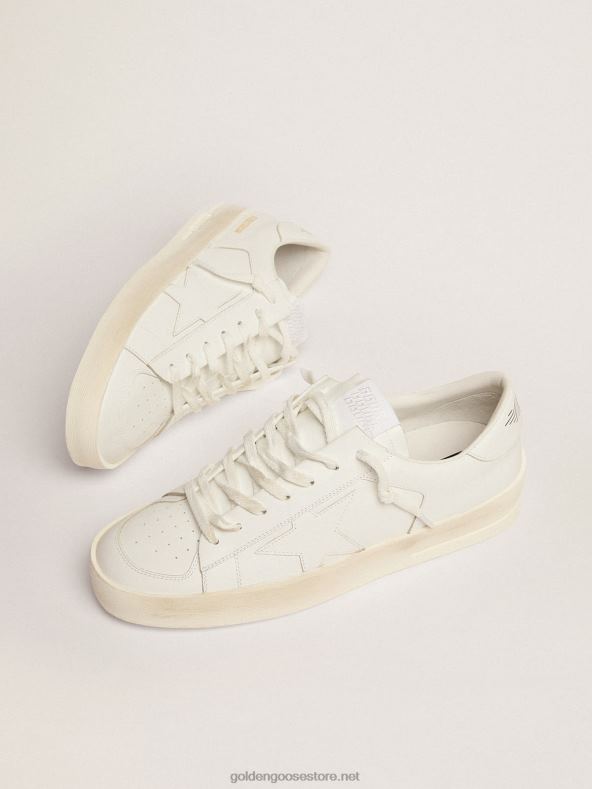 mehed Täielikult valgest nahast stardani tossudGolden Goose B6B0T646