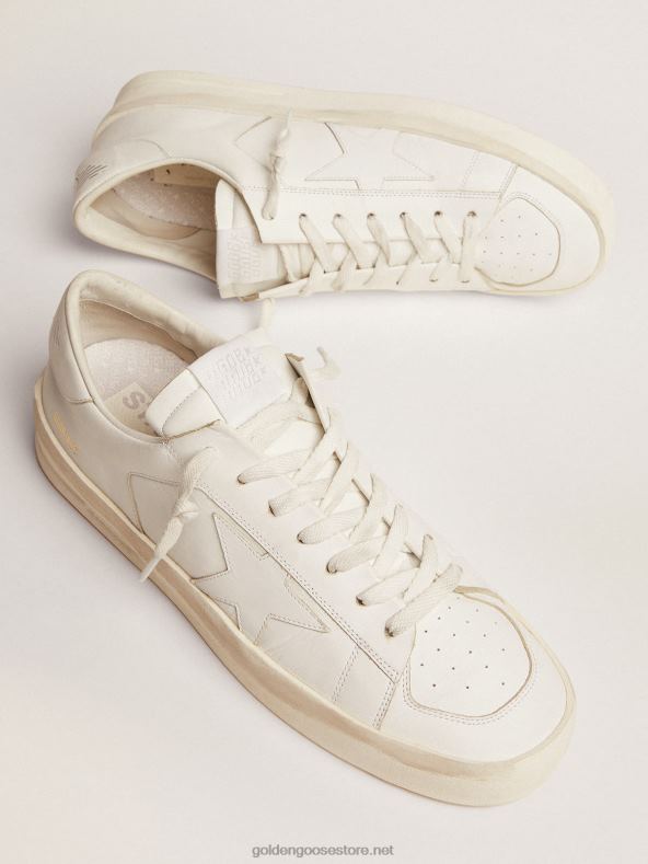 mehed Täielikult valgest nahast stardani tossudGolden Goose B6B0T646