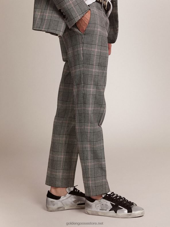 mehed Hõbedast nahast super-star tossud kontrastsete vahetükkidegaGolden Goose B6B0T624